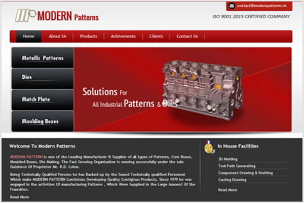 Modern Pattern : Industrial Website Portal - Spark Technologies